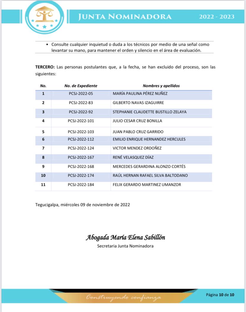 Listado y horario de las pruebas de conocimiento jurídico 